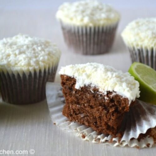 Key lime Coconut Cupcakes