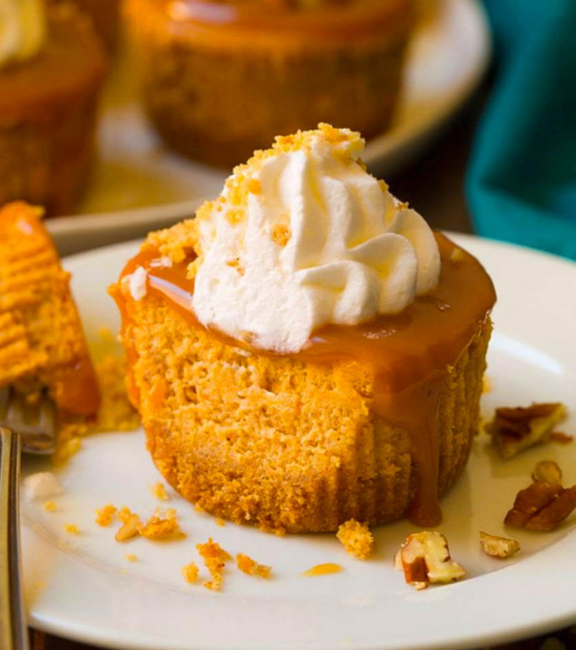 mini pumpkin cheesecake bites recipe