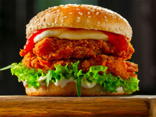 Crispy Zinger Burger (KFC Chicken Burger Copycat Recipe)