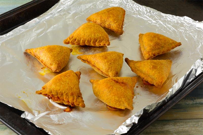 Reheating samosas in the oven