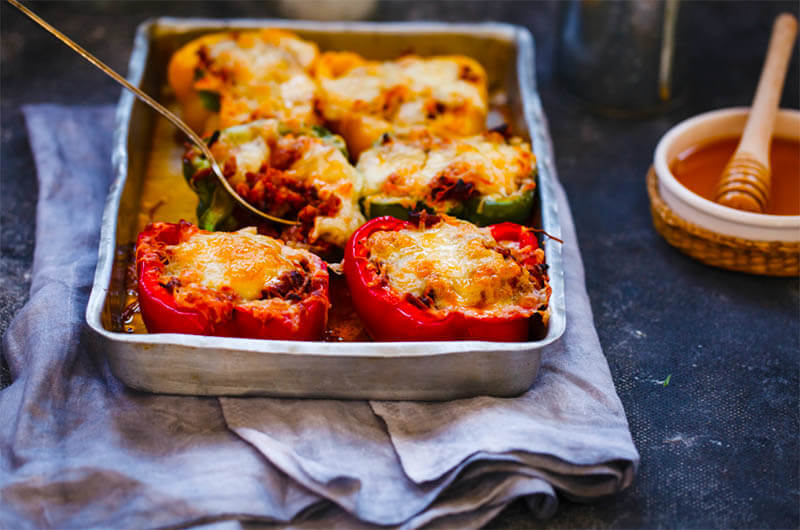 how to reheat frozen stuffed peppers using oven