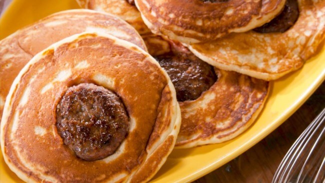 Sausage Pancakes recipe