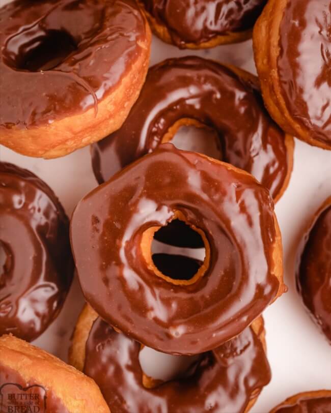 15-MINUTE CHOCOLATE COVERED DONUTS recipe