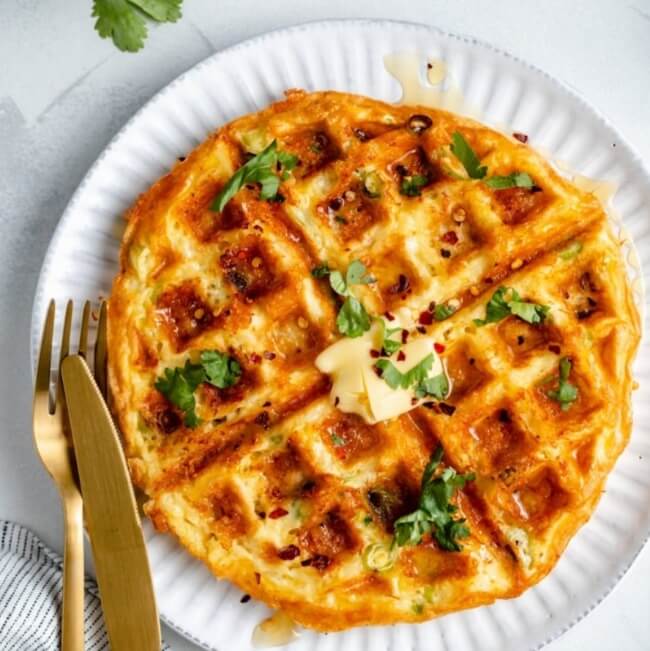 Chaffles (Cheese & Egg Waffles) recipe
