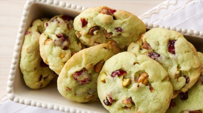 Pistachio Cranberry Cookies recipe