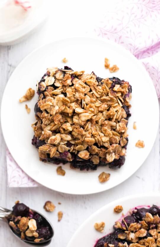 The Ultimate Healthy Blueberry Crumble recipe