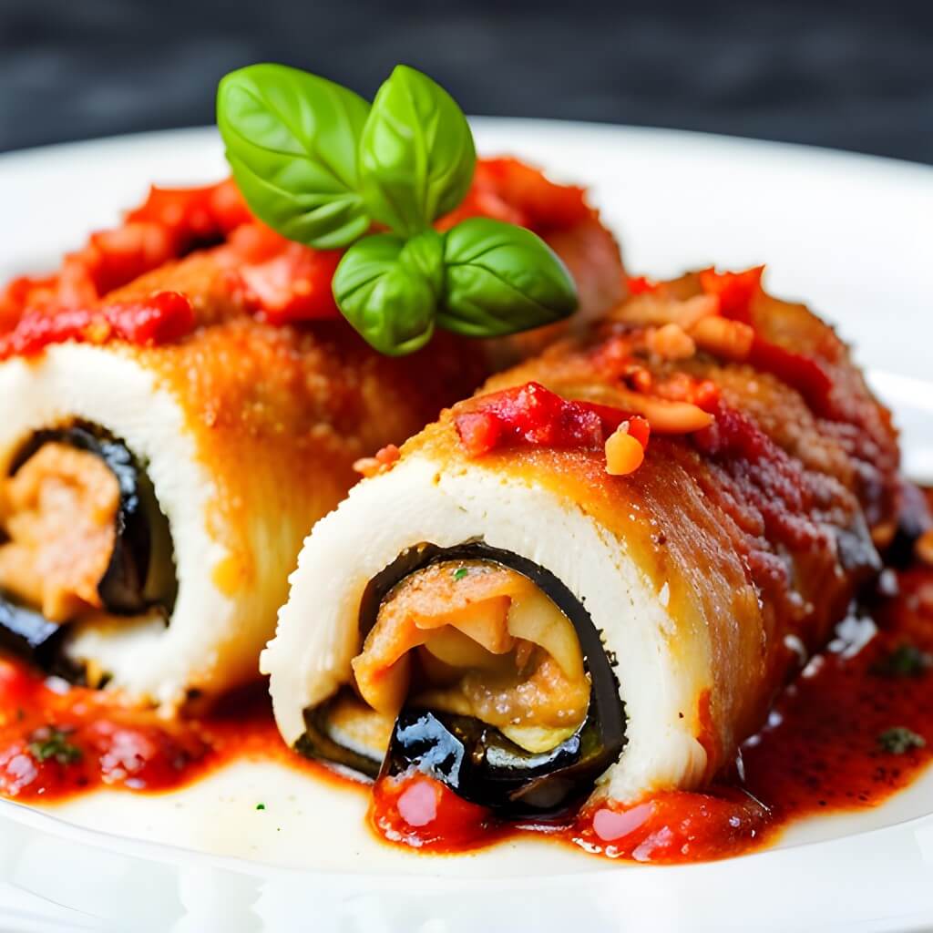 What is eggplant rollatini made of