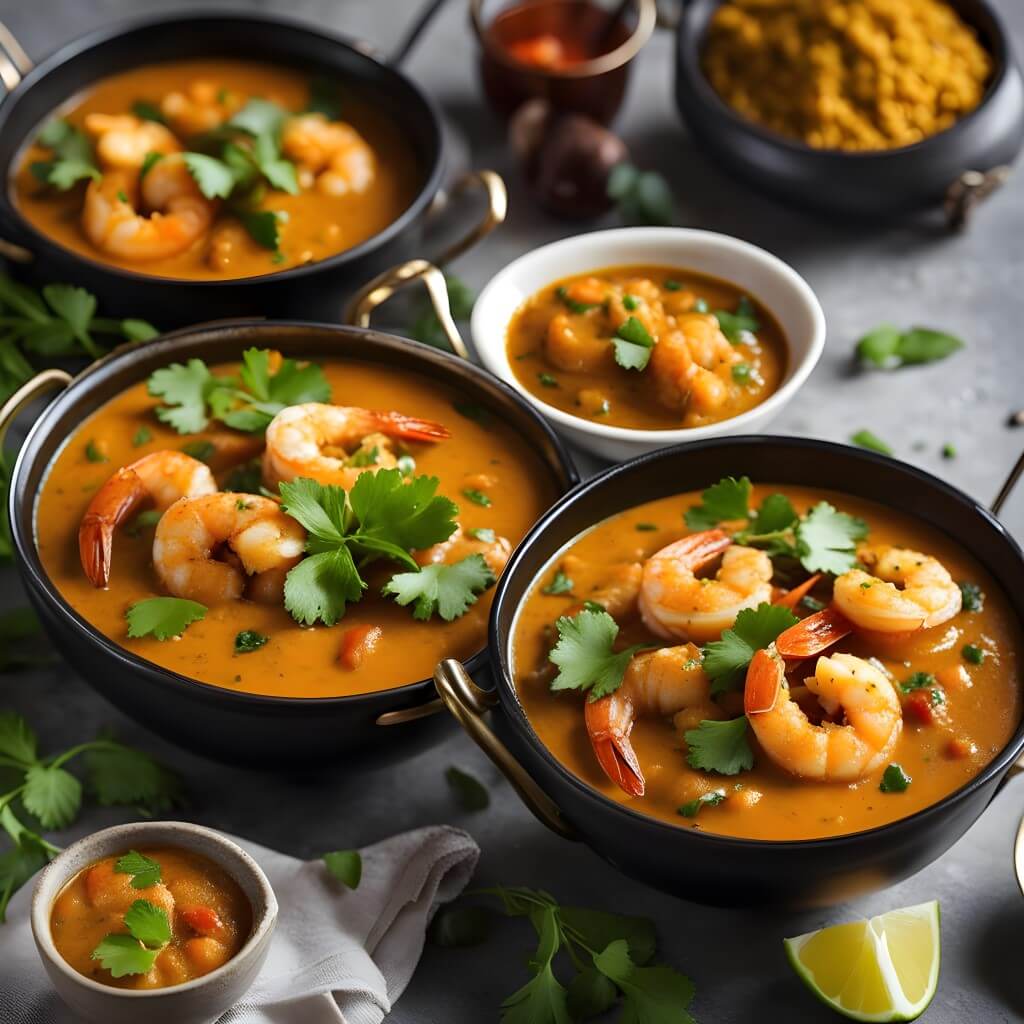 What is shrimp curry made of